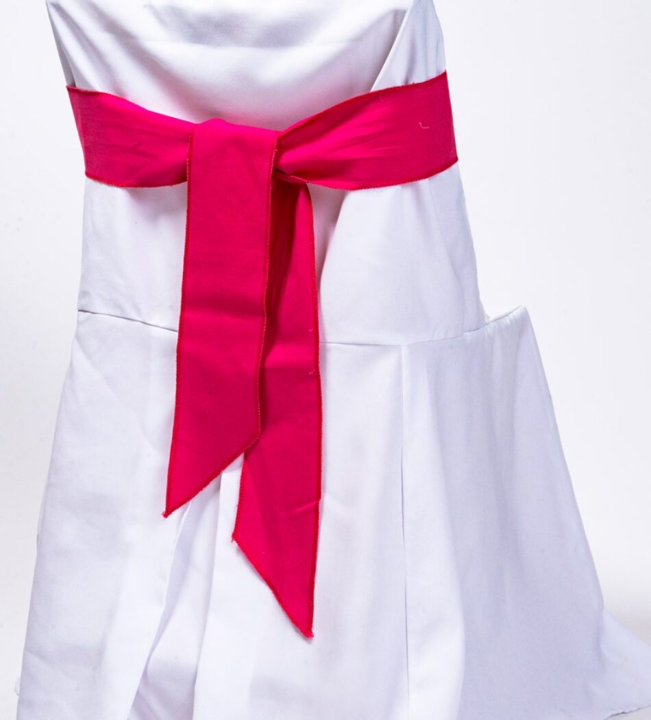 Lazo fucsia para silla