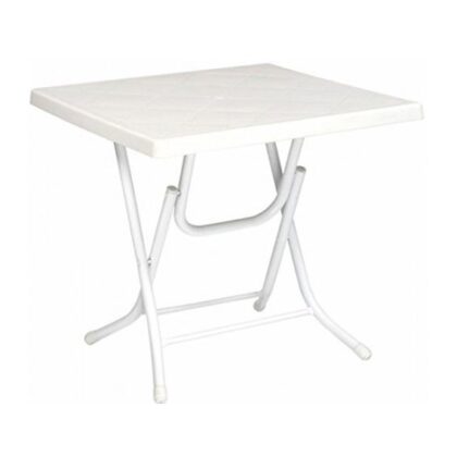 Mesa plegable 80x80cm blanca