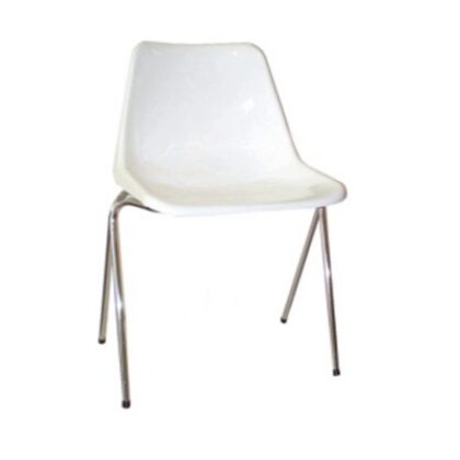 Silla fija PVC blanca
