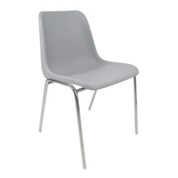 Silla fija PVC gris