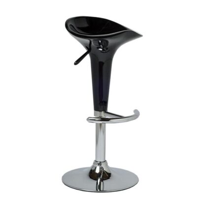 Taburete curvo negro