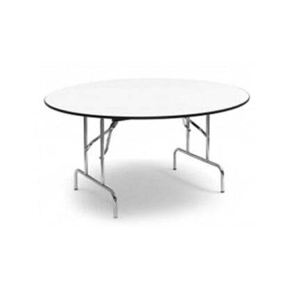 Mesa redonda con patas plegables (1,30m 1,50m 1,60m)