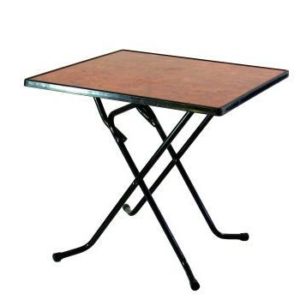 Mesa raíz patas plegables 80X80