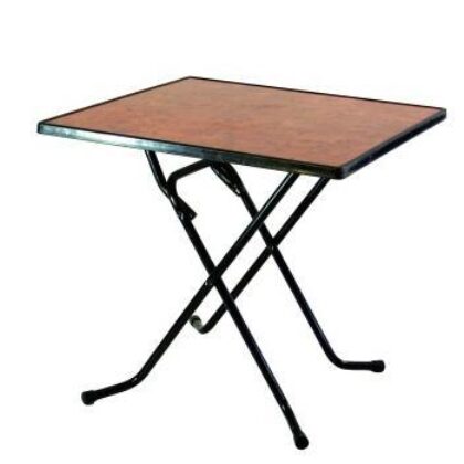Mesa raíz patas plegables 80X80