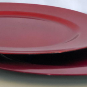 Bajo Plato Fucsia y Rojo