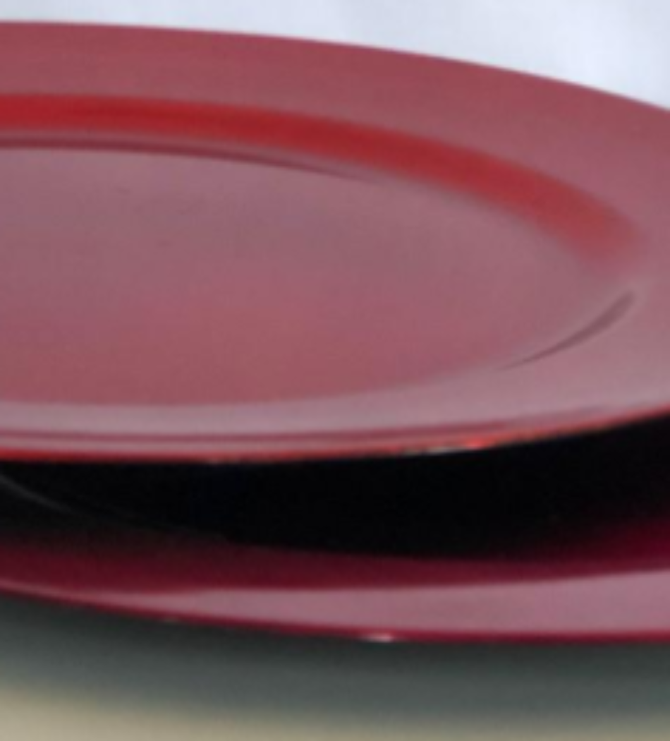 Bajo Plato Fucsia y Rojo